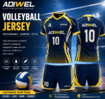 Lightweight & comfortable fit. ✅ Breathable, moisture-wicking fabric. ✅ Fade-resistant colors. ✅ Custom logo, team name & player numbers. ✅ Premium sublimation printing. ✅ Available in all sizes. ✅ Complete uniform (Jersey + Shorts).